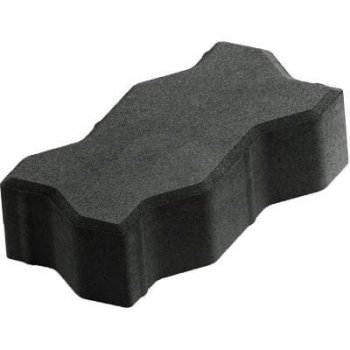 Плитка Тротуарная Волна графит (Черная)