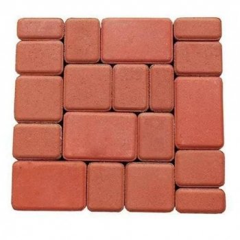 Плитка тротуарная "Старый город" Красная (60 ММ)