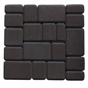 Плитка тротуарная "Старый город" графит (Чёрная) (60 ММ)