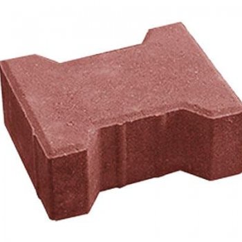 Плитка тротуарная "Катушка" Коричневый (60мм)