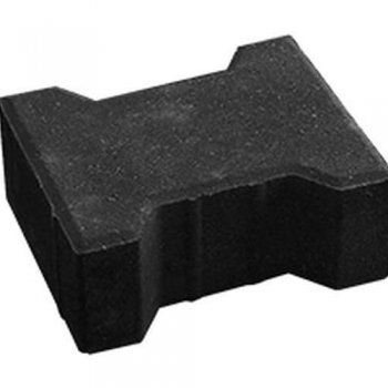 Плитка тротуарная "Катушка" графит (Чёрный) (60мм)