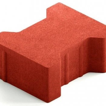 Плитка тротуарная "Катушка" Красный (60мм)