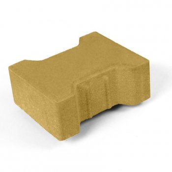 Плитка тротуарная "Катушка" оливковый (Жёлтый) (60мм)