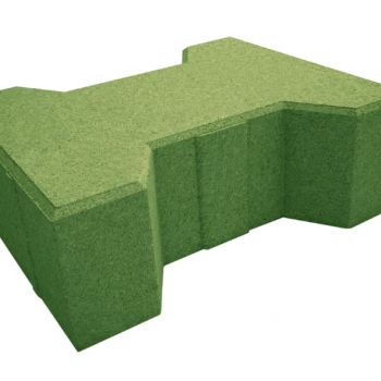 Плитка тротуарная "Катушка" Зелёный (60мм)